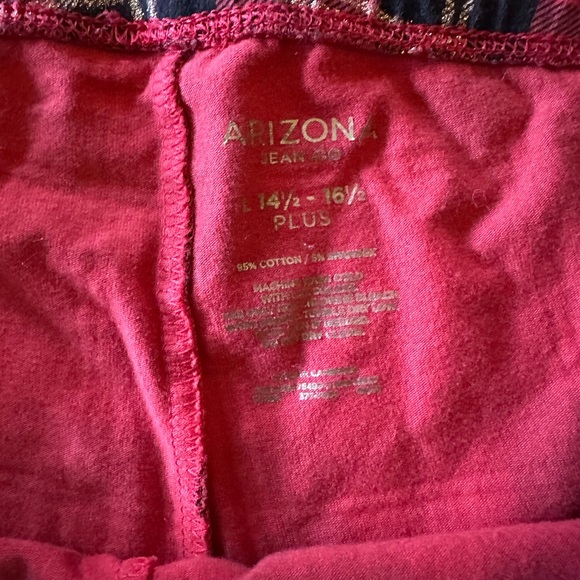 Arizona brand Tartan leggings sz 14.5-16.5 - Picture 4 of 4